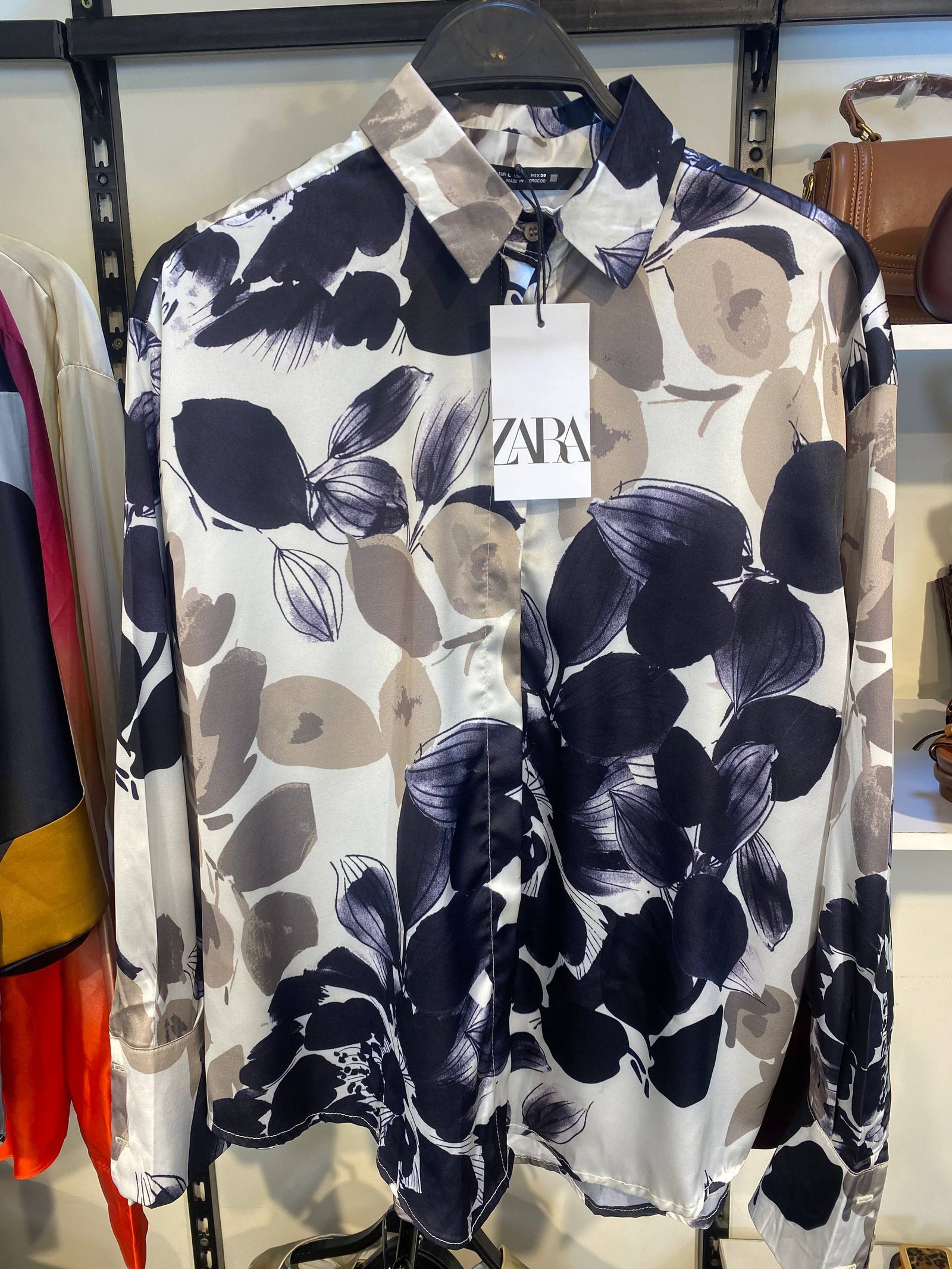 Satin Shirt - Flowery