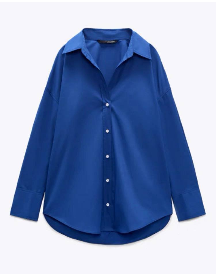 BLue poplin shirt