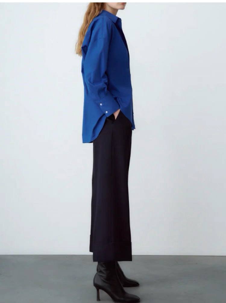 BLue poplin shirt