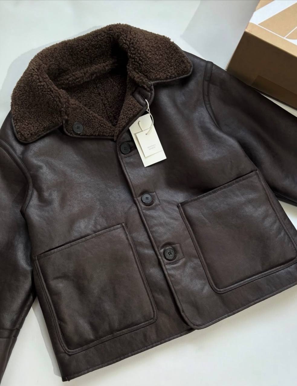 REVERSIBLE DOUBLE-FACED FAUX LEATHER JACKET