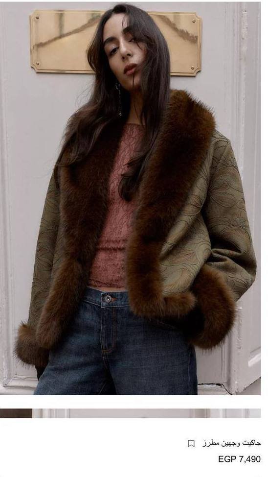 Z4RA ORIGINAL EMBPROIDERED DOUBLE FACED JACKET DARK OIL