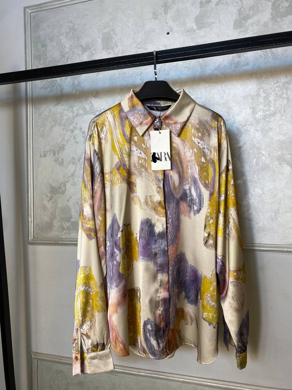 Satin Shirt - Flowery