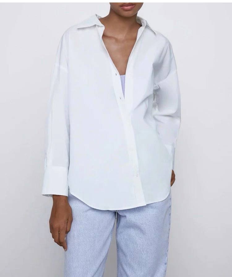 White poplin shirt