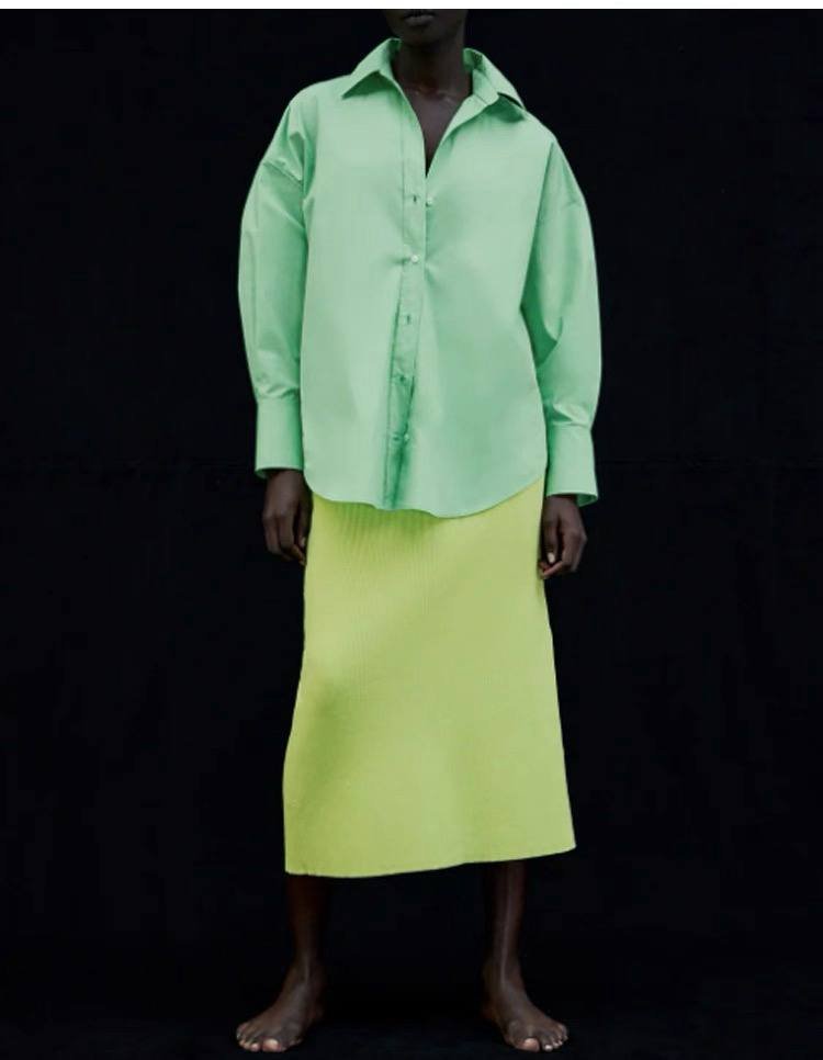Mint Green Poplin shirt