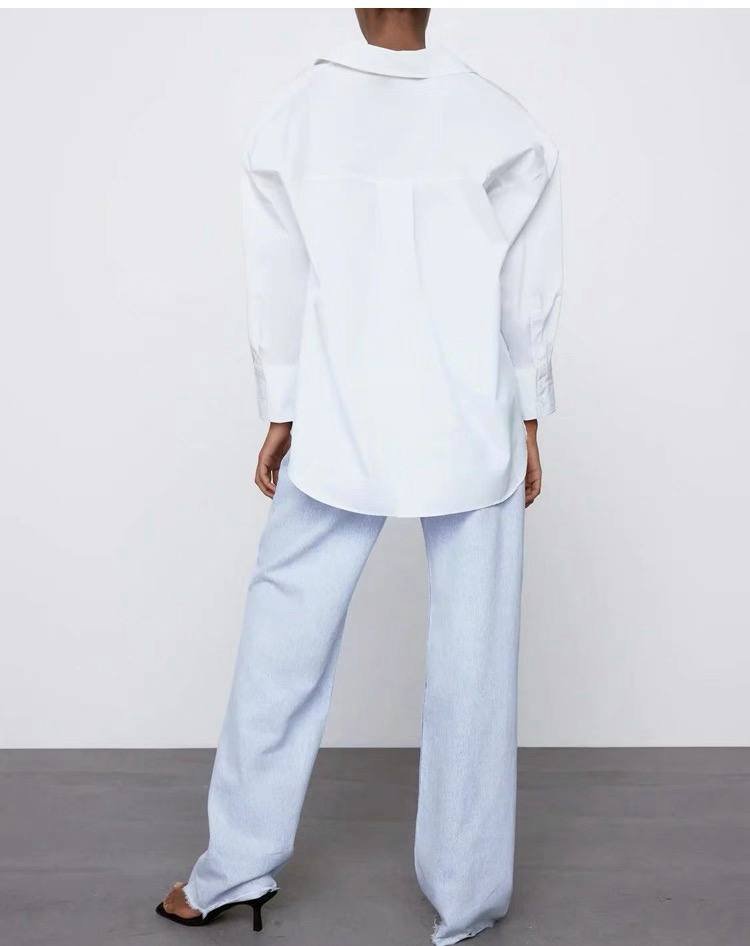 White poplin shirt