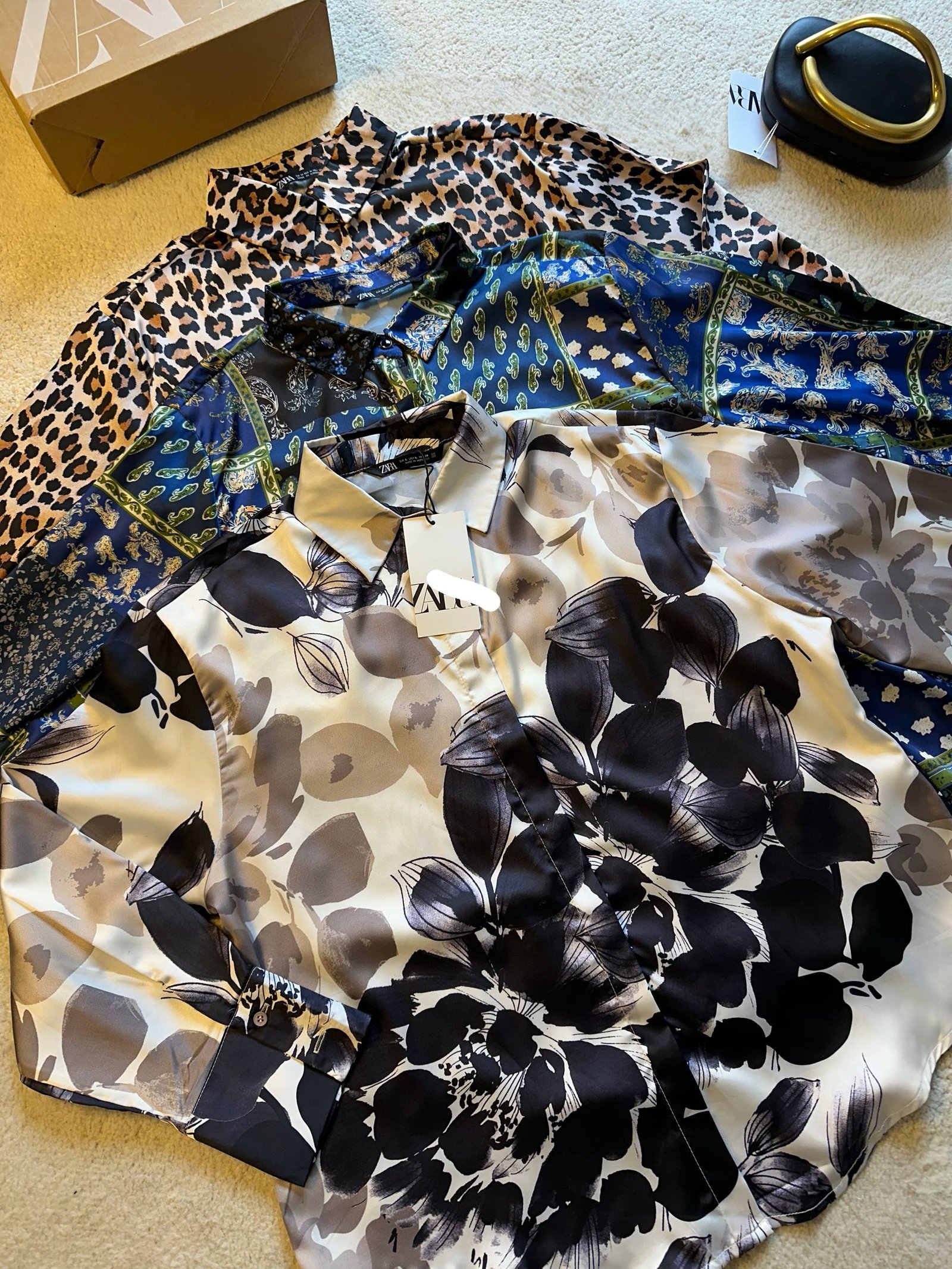 Satin Shirt - Flowery