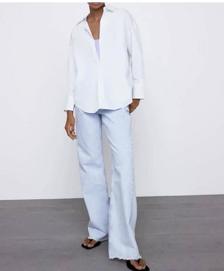 White poplin shirt