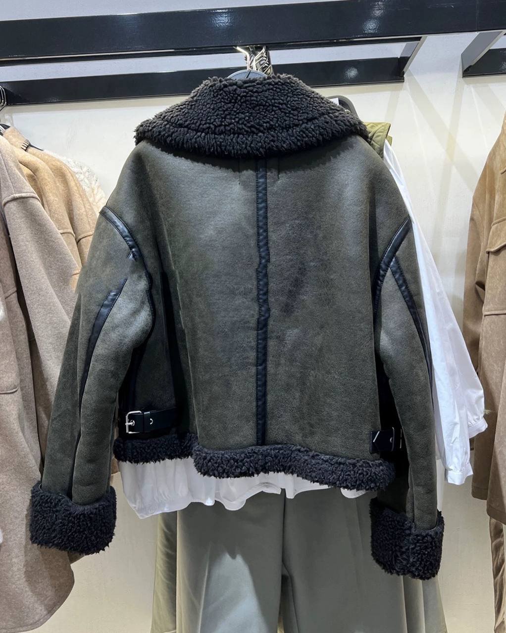 Z4RA ORIGINAL DOUBLE-FACED JACKET GREEN OIL