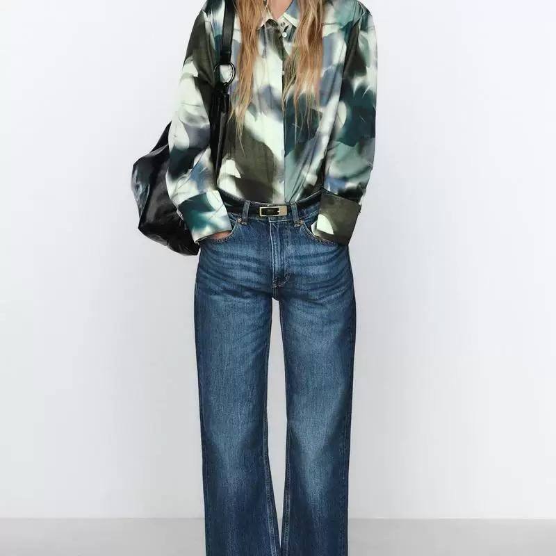 Satin Shirt - Flowery