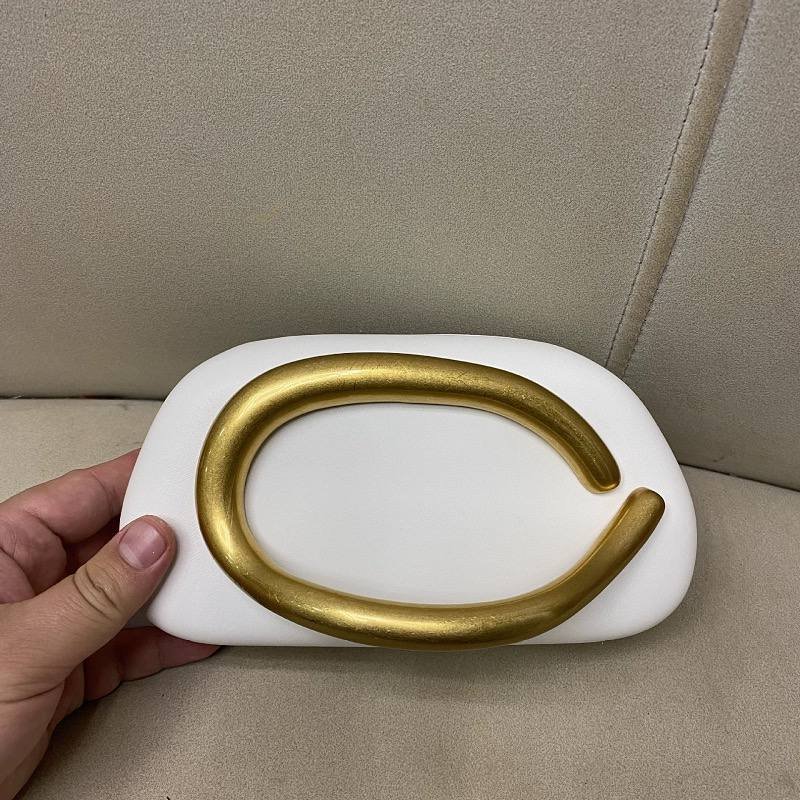 Clutch white bag