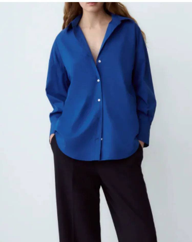 BLue poplin shirt