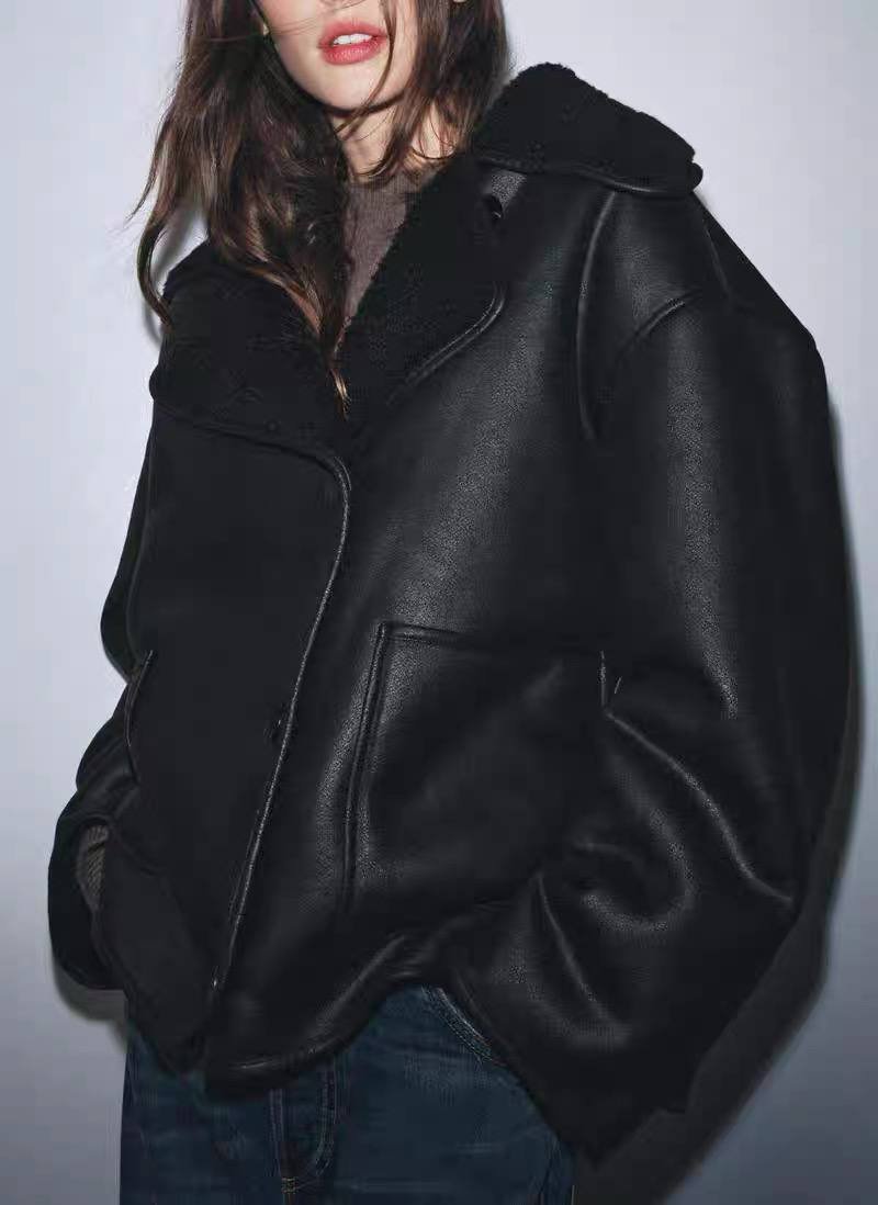 Z4RA ORIGINAL DOUBLE-FACED JACKET Black