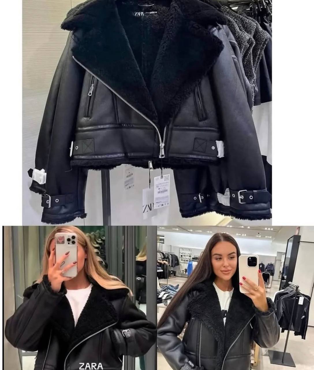 Z4RA ORIGINAL DOUBLE-FACED BLACK JACKET BLACK