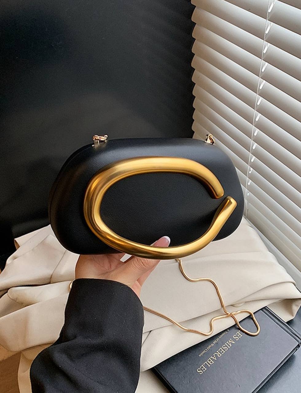 Clutch black bag