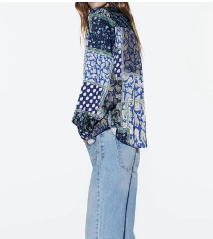 Satin Shirt - Flowery