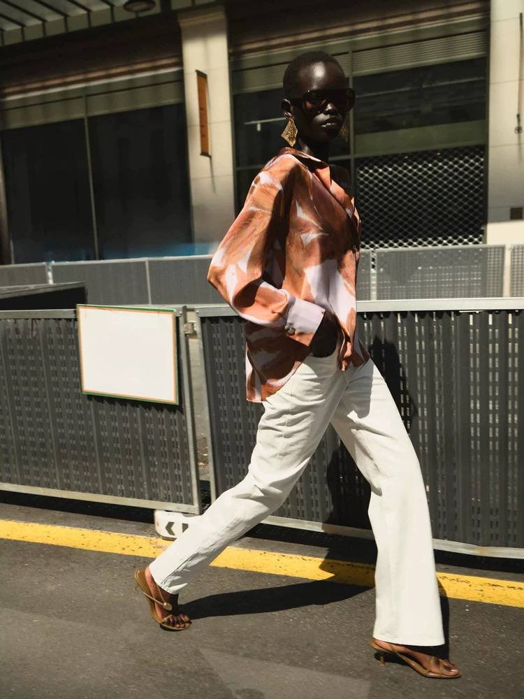 Satin Shirt - Flowery