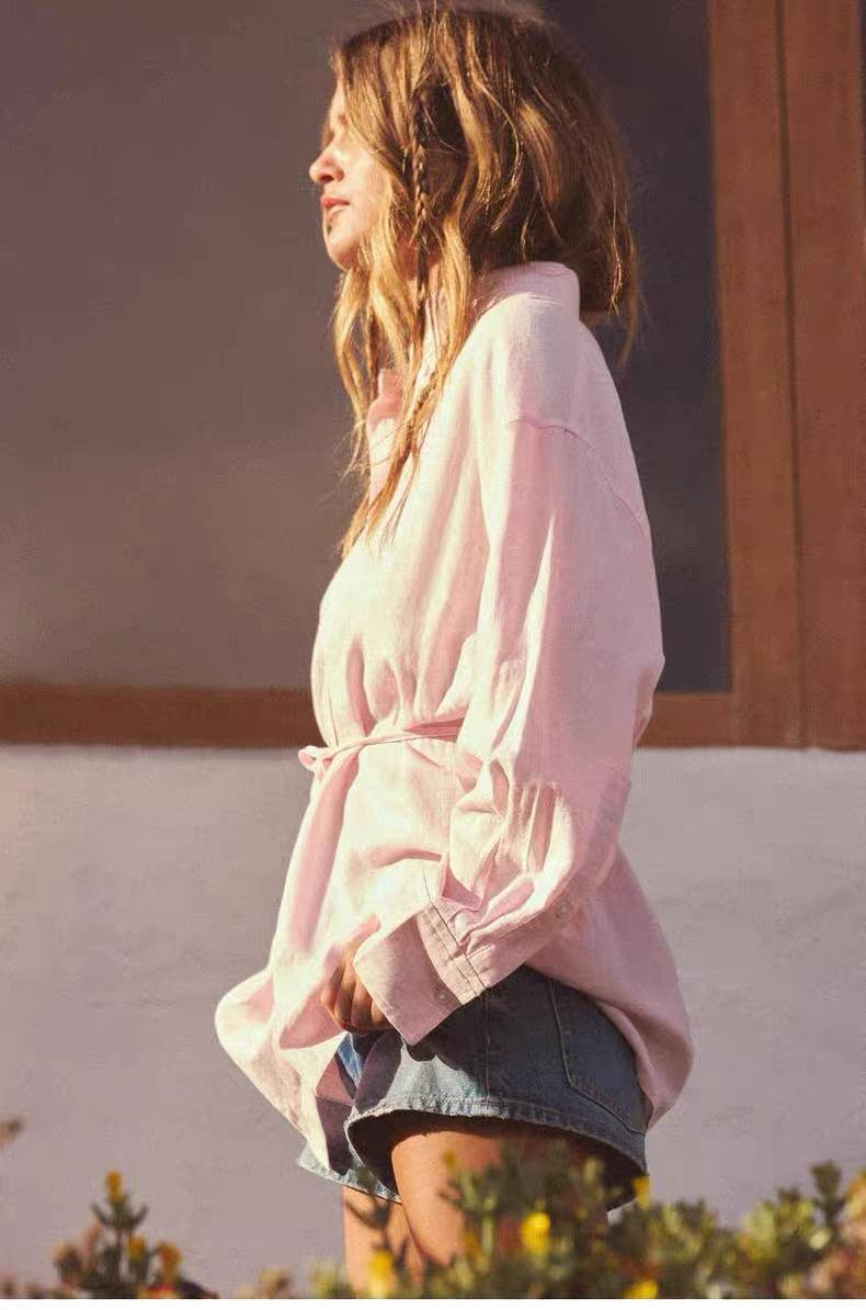 Pink Linen shirt