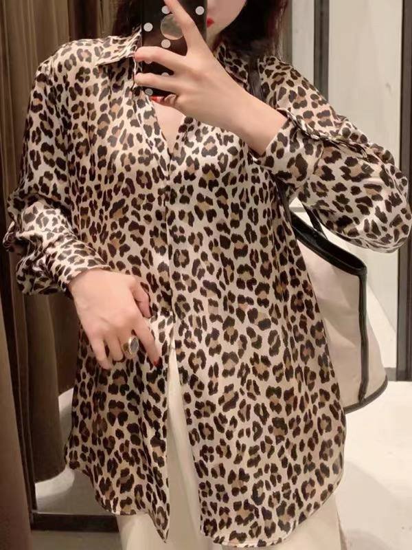Satin Shirt - Flowery