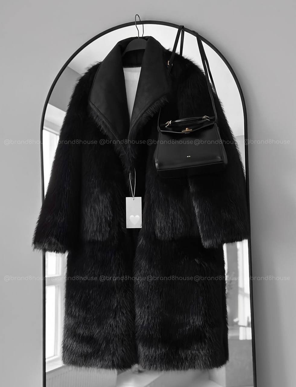 Z4RA FUR BLACK COAT