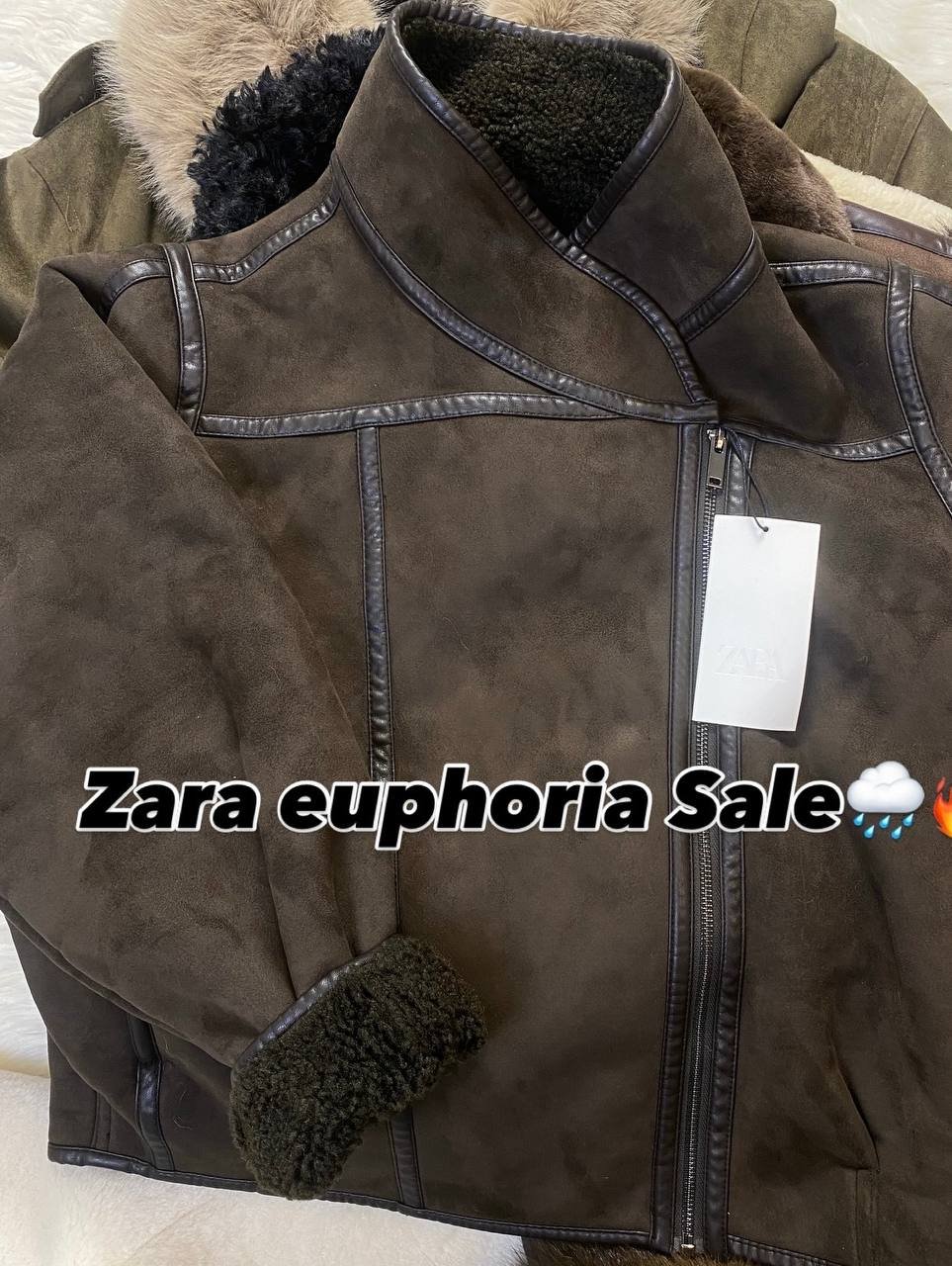 Z4RA ORIGINAL DOUBLE-FACED JACKET  BROWN