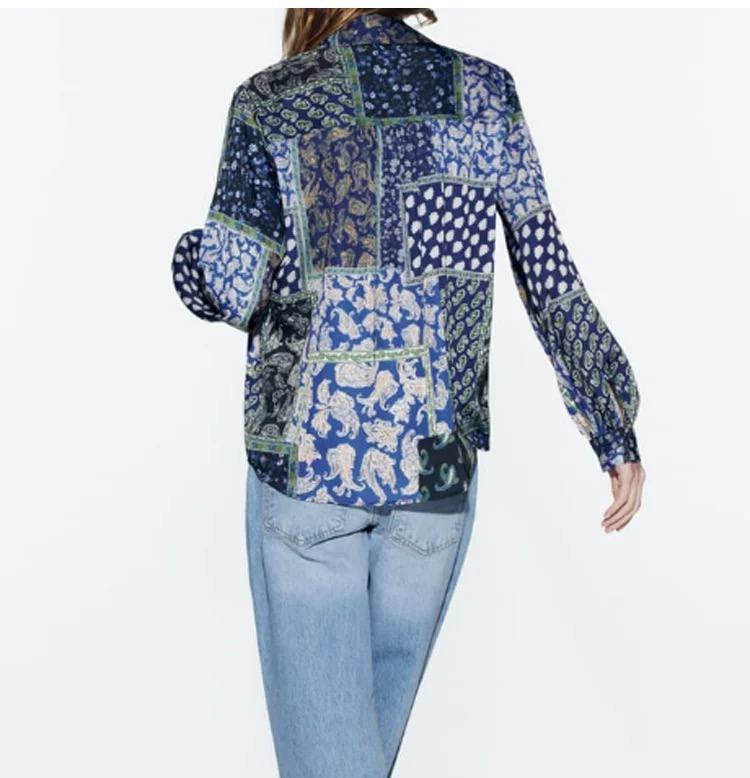 Satin Shirt - Flowery