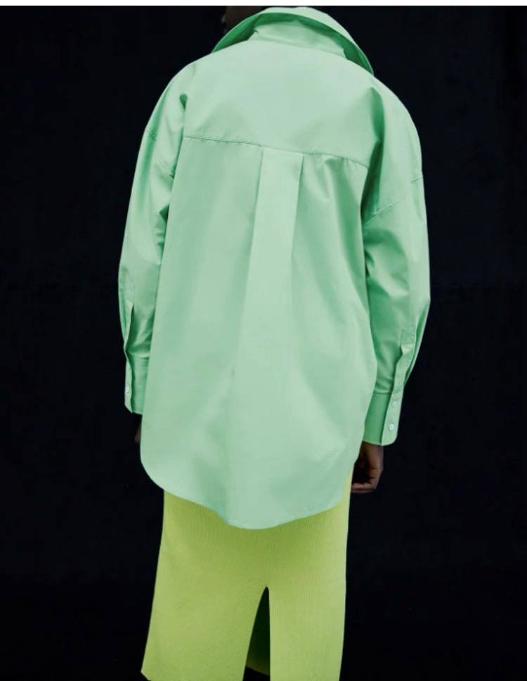 Mint Green Poplin shirt