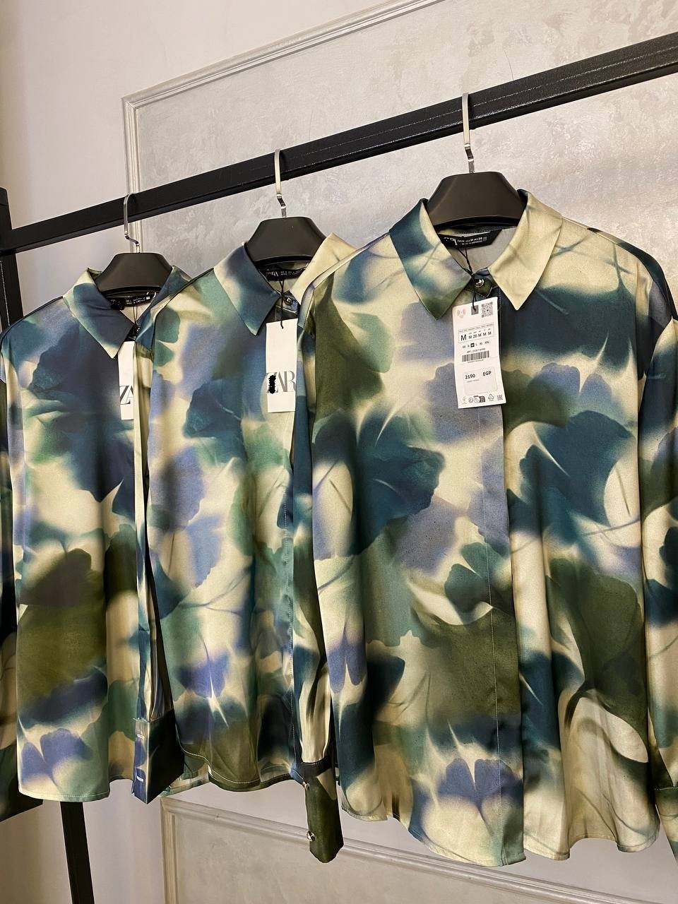 Satin Shirt - Flowery