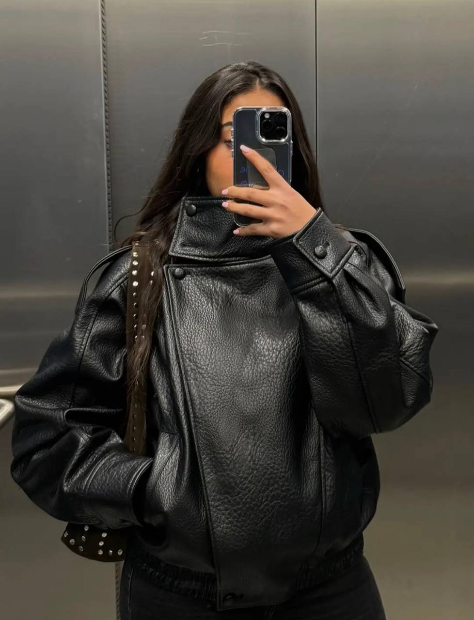 Z4RA ORIGINAL FAUX LEATHER BLACKJACKET