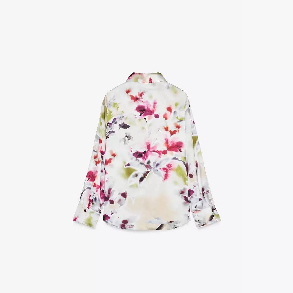 Satin Shirt - Flowery