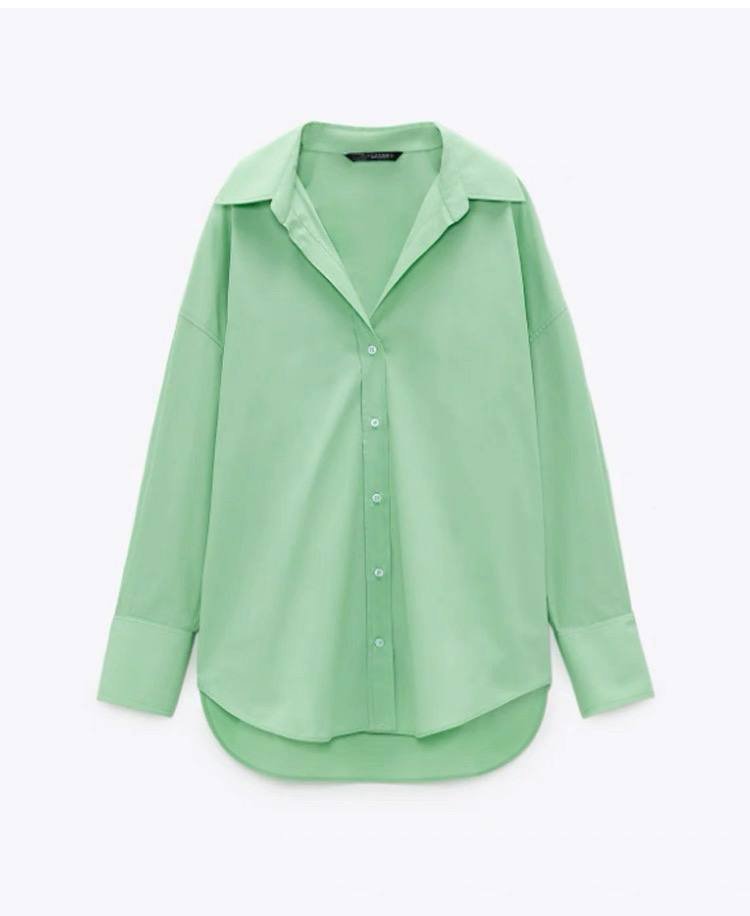 Mint Green Poplin shirt