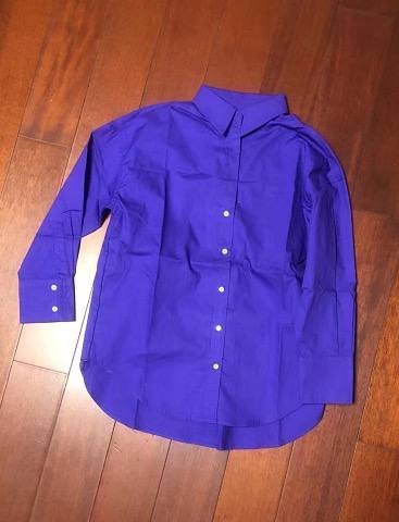 Purple poplin shirt