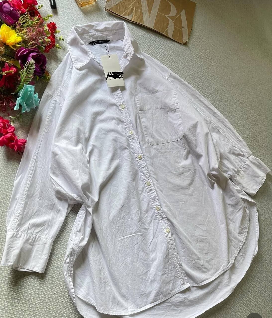 White poplin shirt