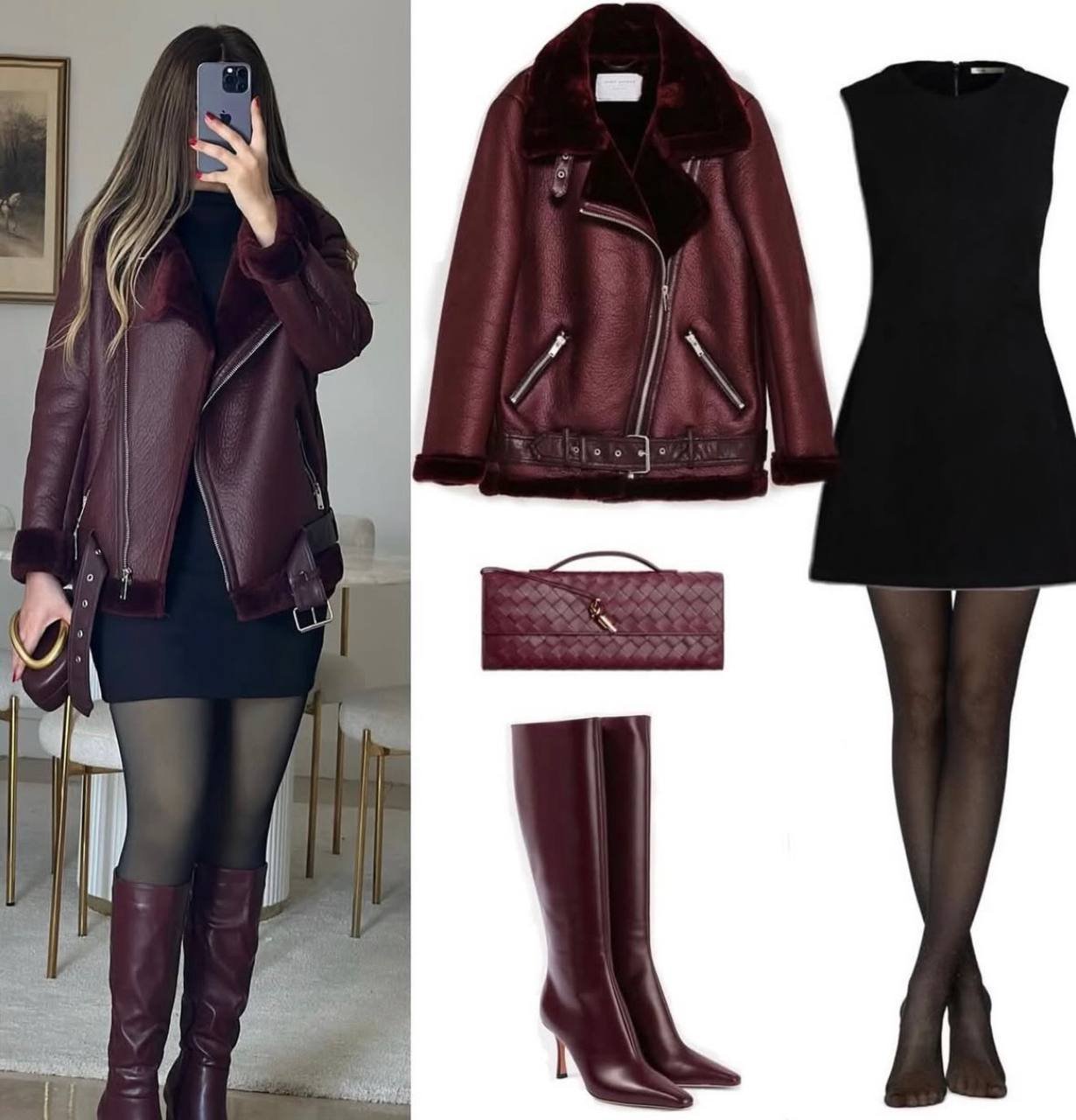 Z4RA DOUBLE FACED BURGANDY JACKET