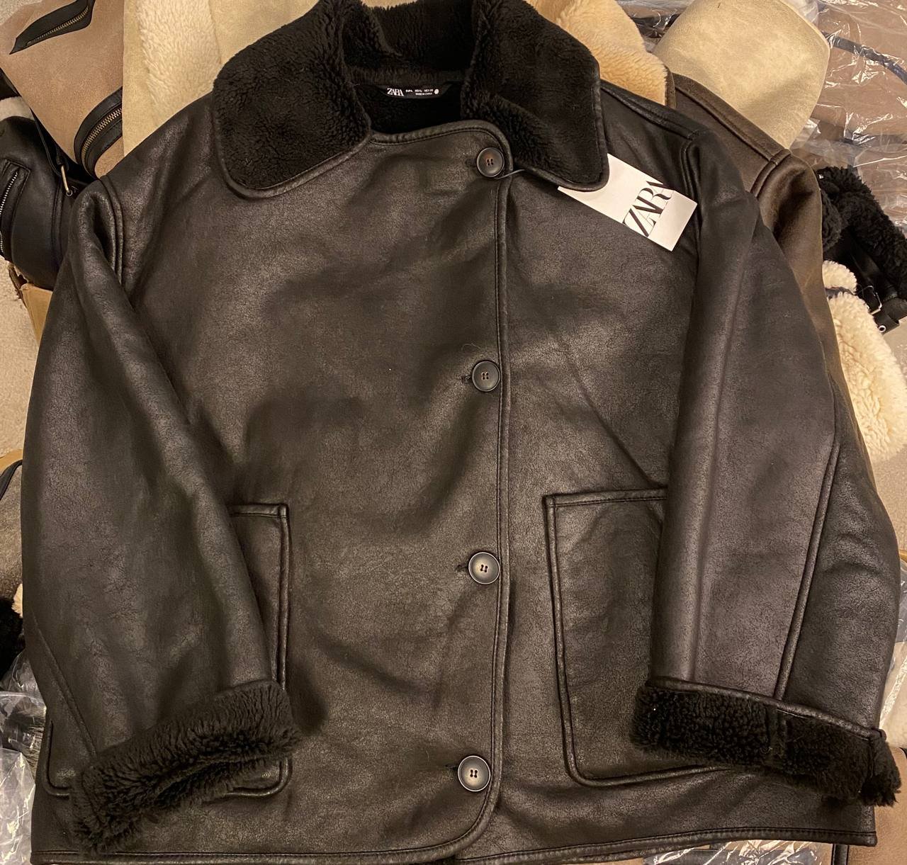 Z4RA ORIGINAL DOUBLE-FACED JACKET Black