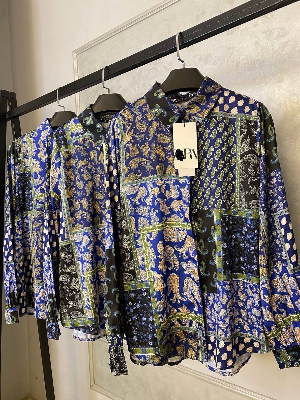 Satin Shirt - Flowery