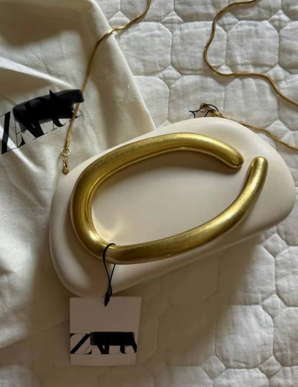 Clutch white bag