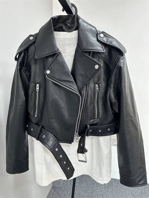 Zara Leather Jacket crop jacket