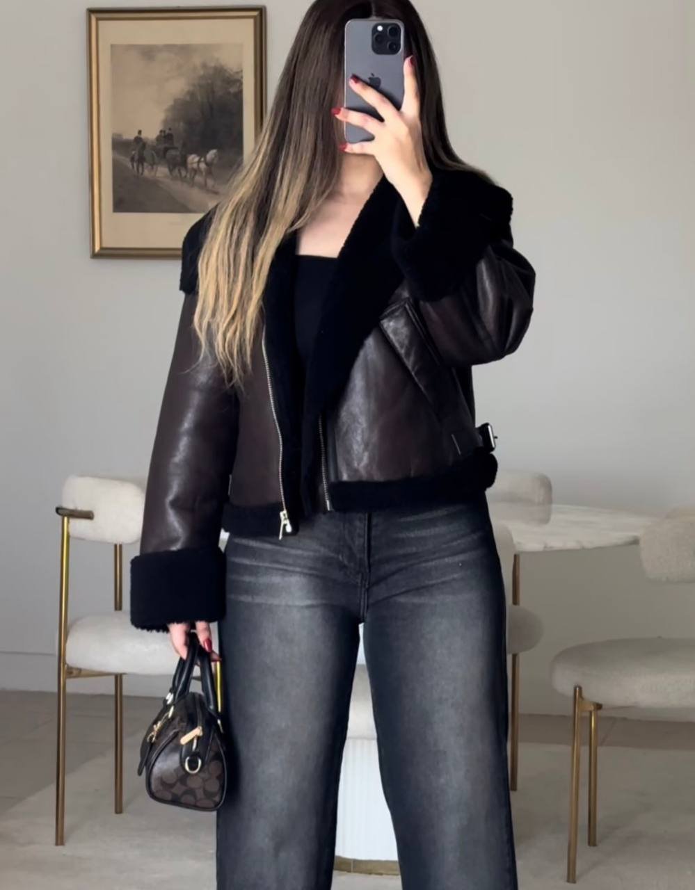 Z4RA ORIGINAL DOUBLE-FACED JACKET Dark Burgandy