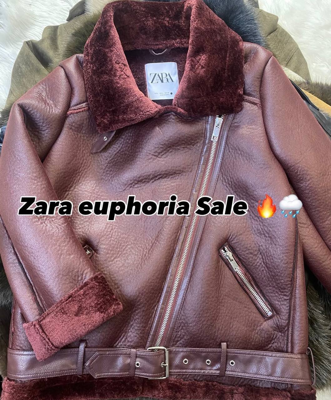Z4RA DOUBLE FACED BURGANDY JACKET