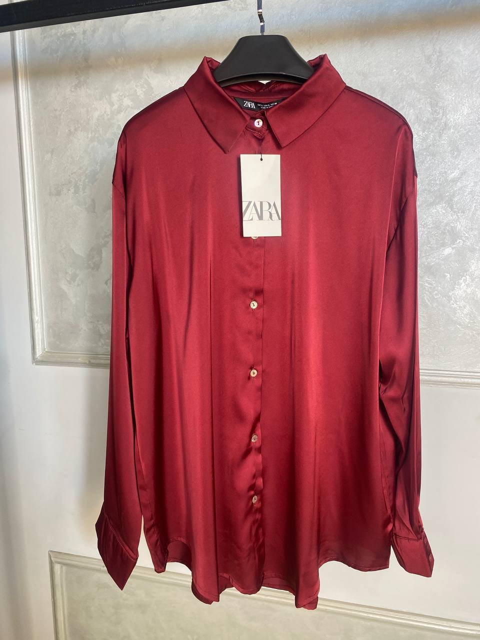Basic satin shirt